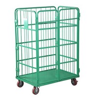 Good quality Wholesale Durable Steel Metal Mesh Nestable Roll Cage Container